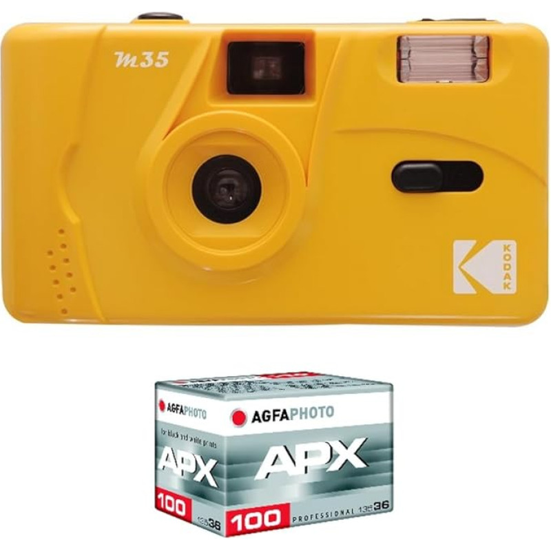 Kodak įkraunamas fotoaparatas M35 - 35 mm - saldainių rausvos spalvos