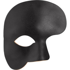 Andracor Venezianische Maske - Phantom schwarz Venezianische Ledermaske