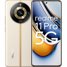 realme 11 Pro 5G 8 + 128 GB Smartphone, 120 Hz Curved Vision Display, 100 MP OIS Prolight Camera, 5000 mAh Massive Battery, 67 W Supervooc Charge, Sunrise Beige