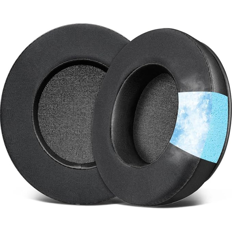 SOULWIT Cooling Gel Replacement Ear Pads for OneOdio Pro-10/Pro-30/Pro-50/Studio HiFi/Studio Pro-C Y80B/Monitor 60 Headphones, High Density Foam Pads, Ice Silk Fabric