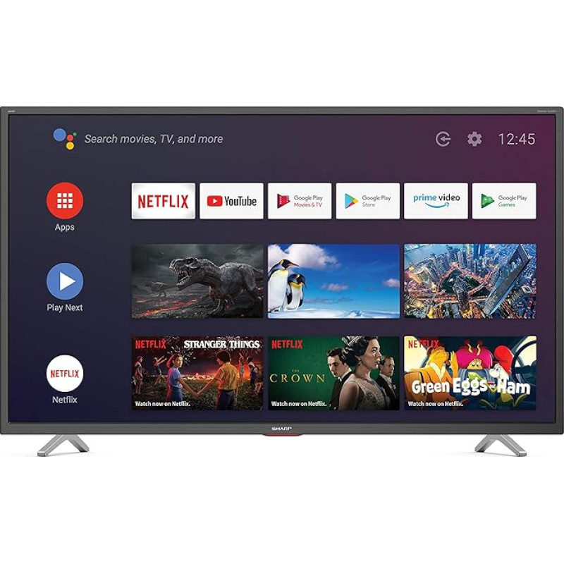 SHARP 50BN6EA Android TV 126 cm (50 Inch) 4K Ultra HD LED TV (Smart TV, Harman Kardon, Dolby Atmos)