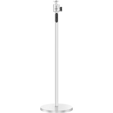 Qwall Projector Floor Stand (Silver), Projector Stand, Universal Camera Floor Stand, Forging Made of High-Quality Aluminium Alloy, Height Expansion Range 30-100 cm, 360° Rotation Angle, Robust and