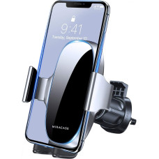 Miracase Mobile Phone Holder Car Mobile Phone Holder for Car Ventilation Universal Car Smartphone Holder for iPhone 15 Pro Max/ 14/13/ 12/11/ SE/XS/XR/X/ 8/7/ Samsung/Huawei/Xiaomi etc. Silver