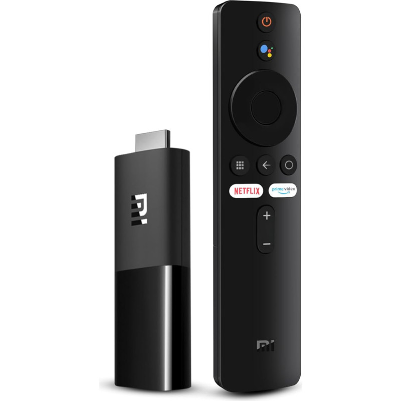 Mi TV Stick 2K with Bluetooth Remote Control Google Assistant and Netflix + Prime Video Quick Dial Button, Android TV 9.0 with Google Playstore, Smart Cast, Audio Dolby DTS-HD, WiFi