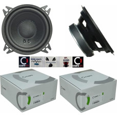 WOOFER CIARE CW100Z Speaker 10 cm 100 mm 4 Inch 40 Watt RMS 80 Watt Max Impedance 4 Ohm Car Doors Rubber Suspension Black Set of 2 + 5 Free Stickers