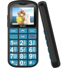 uleway Senior Mobile Phone with Large Buttons and without Contract, Dual SIM Mobile Phones, Retirees GSM Seniors Mobile Phone with SOS Emergency Call Button Button Mobile Phone Blue