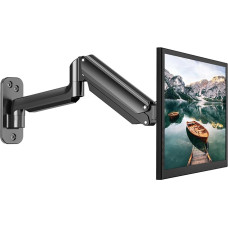 HUANUO 13-32 inch Monitor Wall Mount with VESA Extension Kit for LED LCD TV, Screen, 360° Rotatable Gas Spring Arm, VESA 75/100/200