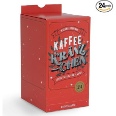 Advent Calendar 2023 with 24 Small Individual Filters (Coffee Bags) and 12 Different Varieties in Gift Box for Brewing Directly in the Cup - Equipped with High-Quality Filter Coffee