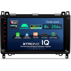 XTRONS 9 Inch Android 13 Car Radio with Navigation Octa Core 8GB 256GB Built-in 4G LTE CarAutoPlay Android Car AKM DSP HD Output Optional OBD DVR DAB TPMS for Mercedes Benz W245 (IQP92M245P)