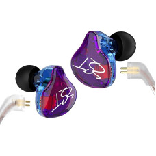 Yinyoo Easy KZ ZST Hybrid Banlance Fitting with Dynamic In-Ear Headphones 1BA+1DDD HiFi Headset (Colorful ZST Microphone)