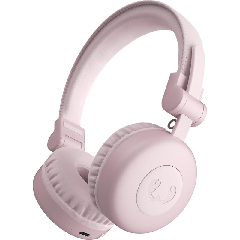 Fresh 'n Rebel Code Core Bluetooth Headphones On-Ear Wireless 30 Hours Playtime with Microphone and Voice Assistant, Volume Control and Play/Pause Buttons, Foldable (Smokey Pink)