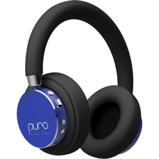 Puro Sound Labs BT2200-Plus Volume Limiting Bluetooth Headphones for Kids - Safer Headphones for Kids - Studio Quality and Noise Isolation - Blue