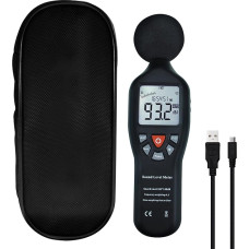 Kompaktiškas profesionalus garso lygio matuoklis su foninio apšvietimo ekranu tikslumu