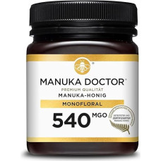 Manuka Doctor Manuka Honey 540 MGO - Original Manuka Honey from New Zealand with Methyl Glyoxal - 250 g