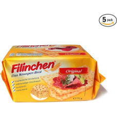 Filinchen The Crisp-Broad Original (5 x 75 g) su mažu cukraus ir natrio kiekiu, 5 vnt.