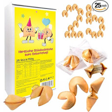 D&D FUN COOKIES - Skaniausi fortūnos sausainiai visiems | Fortūnos sausainiai (25-asis gimtadienis, vanilė)