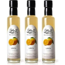 GLOSA MARINA Limon Crema Balsámica de Limon Balsamic Gourmet Vinegar Cream Lemon (3 x 250 ml) Pack of 3