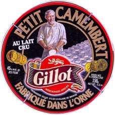 Gillot Noir Cambert AOP Soft Cheese – 3 x 150 g – French Soft Mould Cheese de Normandie Matches Plateau Fromages and Red Wine Dates Figs Plums Walnuts