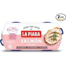 Paté De Salmón Ahumado Sólo Natural La Piara 2 x 77 g Sin Conservantes Ni Coloran