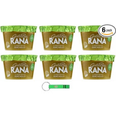 6 x Giovanni Rana Pesto al Basilico Genovese DOP Senza Aglio, Fresh Pesto Sauce Genoese Basil Pesto DOP Without Garlic 140 g + Beni Culinari Free Keyring