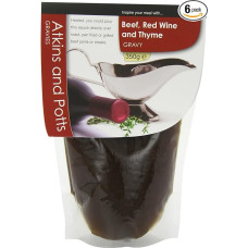 Atkins and Potts Rindersoße mit Rotwein und Thymian 350 g (6 Stück)
