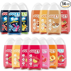 TROLLI Sour Fireflies XXL Syrup Selection - Sour Sweets Drink Syrup without Sugar | Trolley Sour Fireflies Concentrate | 14 x 65 ml Syrup for Water (Sodastream Compatible)
