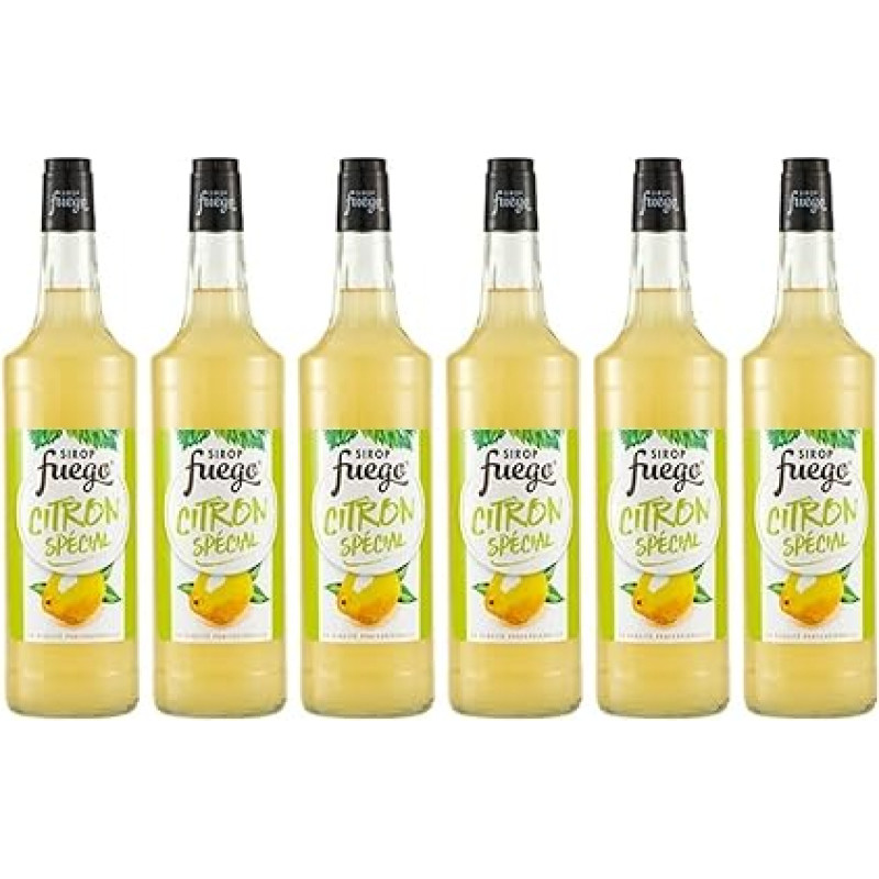 Sirop Fuego Citron Spécial acidulé - 6 x 1 L
