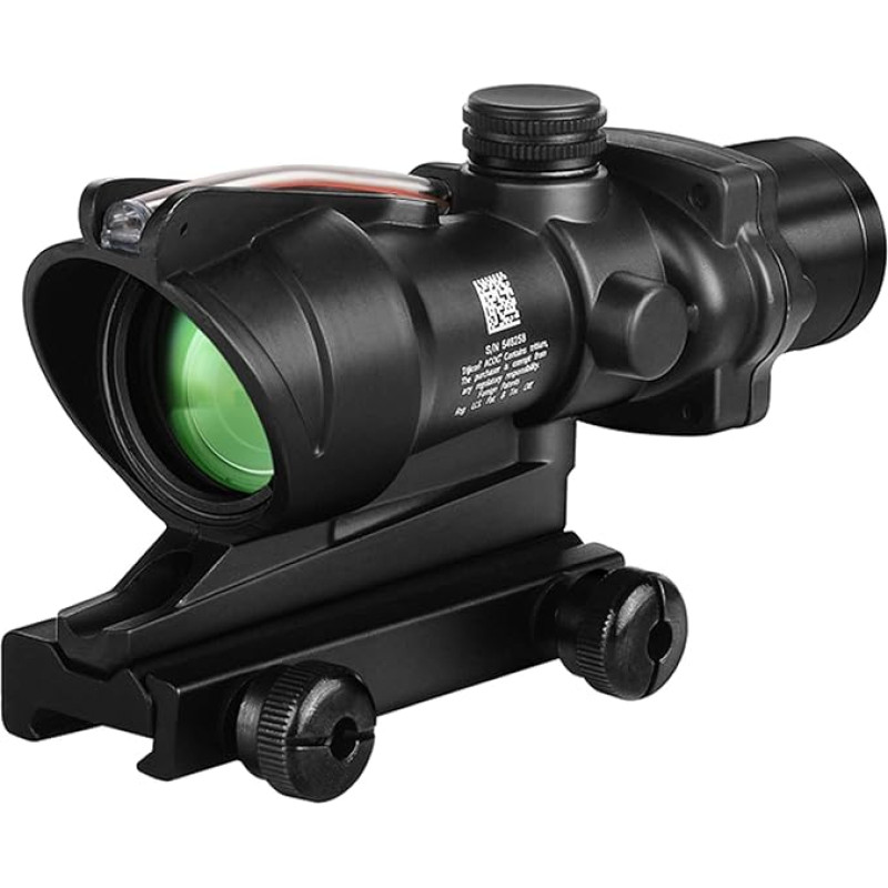 Paike šautuvo optinis taikiklis 4 x 32 mm ACOG su raudonu Chevron tinkleliu