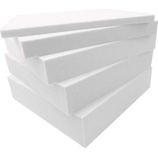 Polsterauflage aus hochdichtem Schaumstoff für Ersatzsofa, Esszimmer, Bodenbank, Hocker und Fenstersitze, 40 x 40 cm, 10 cm