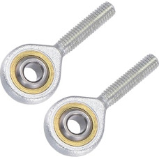 METALLIXITY SA6TK POSA6 Gelenklager (6mm Bohrung M6x1.0 Rechtsgewinde) 2 Stück, #45 Stahl Vorgeschmierte Lagergelenke Rod Ends