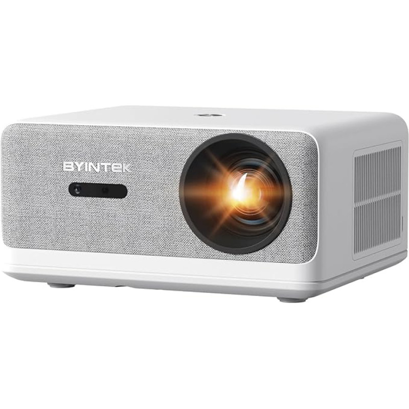 BYINTEK U14 Projector 4K Home Cinema, 30,000 Lumens Full HD WiFi6 BT 5.0 Mini Projector, 1980 x 1020p, Auto Focus, Fully Sealed, Dustproof, Automatic Obstacle Avoidance, 450 Inch Projector