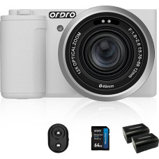 ORDRO G730 beveidrodis fotoaparatas su 5K vaizdo įrašais, AF/MF, 12x optiniu priartinimu, 3,2