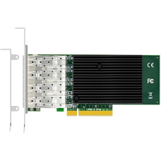 GLOTRENDS ST7219 4-Port 10Gb SFP+ Ethernet Network Card with Intel X710-BM1 Controller, PCIE 3.0 X8 Interface, Does Not Support Mac OS