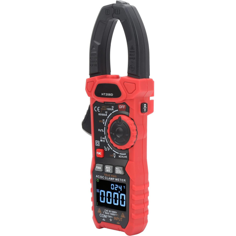 JTLB 6000 Zählungen AC/DC-Spannung Strom Digitales Zangenmessgerät mit NCV-Tester, Vielseitiges Multimeter für Präzise Messungen