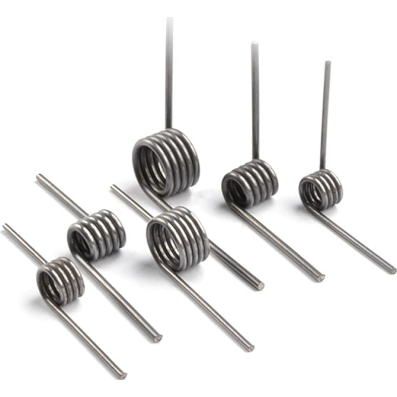 WyANDWA Torsionsfeder 5 Stück 2,5 mm Drahtdurchmesser Torsionsfeder Außendurchmesser 13 mm-20 mm 90/180 Grad Feder(2.5x17x55mm 180 Degree)