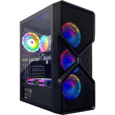 STGsivir Gaming PC, GeForce RTX 2060S 8G GDDR6, Intel Core I7 8th up to 4.1GHZ, 16G DDR4, 1T SSD, WiFi, BT 5.0, RGB Fan X6, W11Home, Gamer PC Computer Desktop Calculator