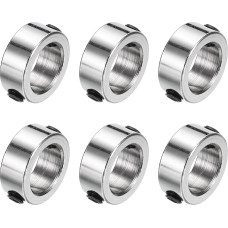 tiekimo žemėlapis 6 vienetų rinkinys varžtų apvadai 10 mm skylė 304 nerūdijančio plieno koto apvadai 15 mm OD 6 mm pločio ašies batai, skirti linijiniam strypo veleno vadovui