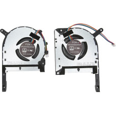 Asus Fx506L Replacement Fan Asus Tuf Fx505Dy Fan Aluminium Alloy ABS CPU GPU Fan 4 Pin Good Heat Dissipation Laptop Fan for Asus Tuf Gaming Fx505Du for Fx505Dy for Fx505Dd (CPU- and GPU-L