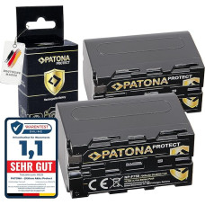 PATONA 2 x Protect NP-F750 baterija 7000 mAh pakaitinė baterija, suderinama su 