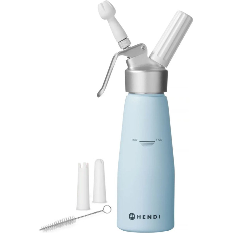 Hendi Blue whipped cream siphon 0,5 L - 975862
