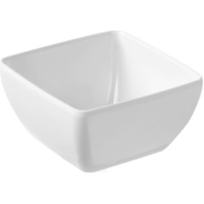 Hendi Melamine square food bowl white 13x13cm