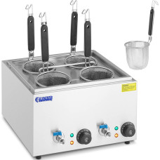 Royal Catering Makaronų viryklė su čiaupais 4 krepšeliai 2 x 6,5 l 3000 W