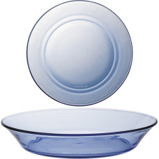 Duralex LYS MARINE blue 195 x 35 mm deep plate - set of 6 pcs.