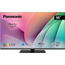 Panasonic TV-55W80AEZ, W80 Series 55 Inch 4K Ultra HD LED Smart TV, 2024, Fire TV, Dolby Vision & Atmos, Game Mode Plus, Alexa Voice Control, Airplay, Black