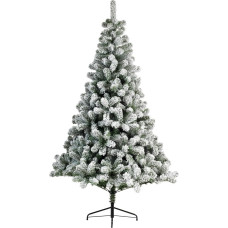 Kaemingk Everlands - 5ft / 150cm Snowy Imperial Pine Artificial Christmas Tree - PVC design with 340 Hand Crafted Flocked Snow Branch Tips
