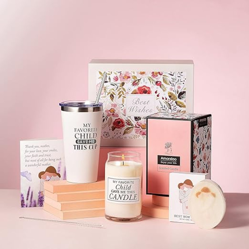 Dovanų idėjos mamai, Dovanų gimtadienis, Dovanų rinkinys, Motina įstatyminė atstovė, Naujoji mama Kelionės puodelis, Kvapnioji žvakė, Muilas, Sveikinimo kortelė