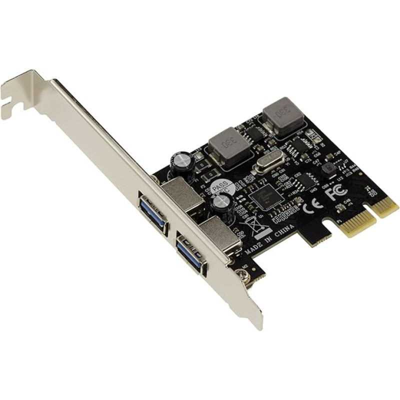 PCI EXPRESS PCIe USB 3.0 2 Port 5G A Card - Car Powered with NEC D720202 Chipset
