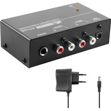 Phono stiprintuvas, Phono stiprintuvas patefonams su MM pavyzdžių sistemomis, Phono stiprintuvas su lygiu, Stereo stiprintuvas su DC 12V maitinimo šaltiniu, patefono RCA įvesties ir išvesties stiprintuvas