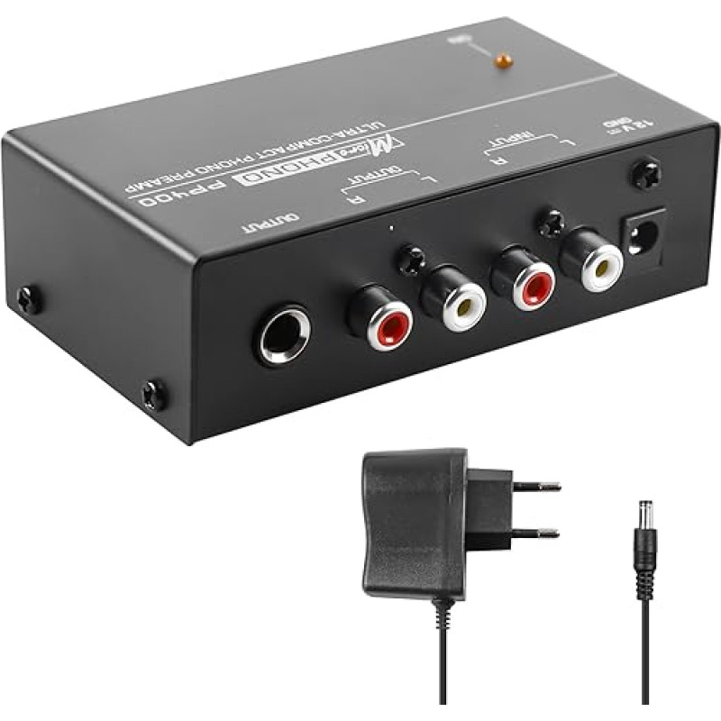 Phono stiprintuvas, Phono stiprintuvas patefonams su MM pavyzdžių sistemomis, Phono stiprintuvas su lygiu, Stereo stiprintuvas su DC 12V maitinimo šaltiniu, patefono RCA įvesties ir išvesties stiprintuvas