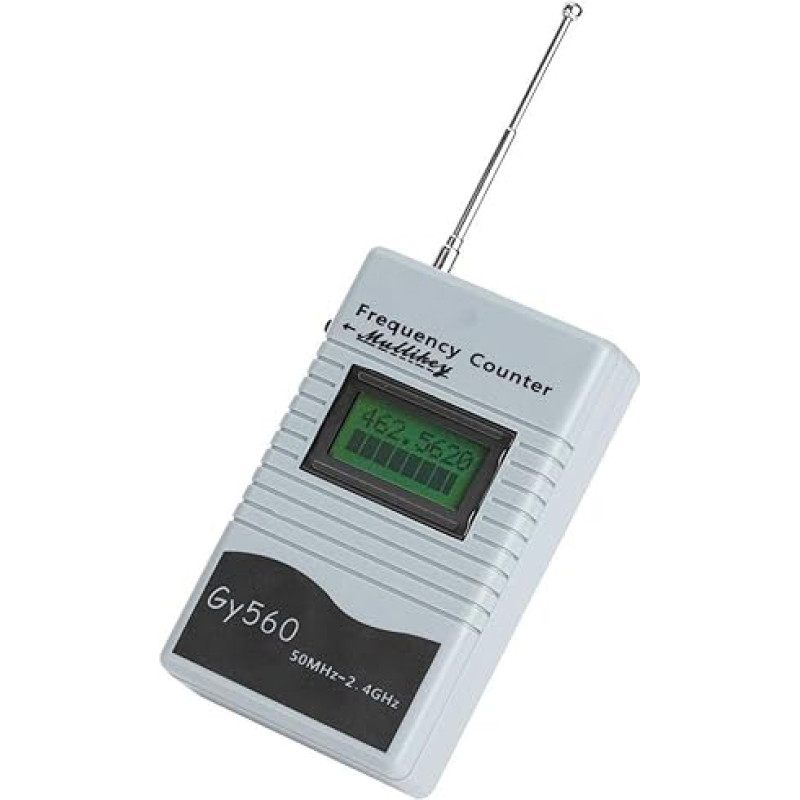 Portable Frequency Counter, Portable Frequency Counter, Qiilu Portable Frequency Counter, GY560 50MHz to 2.4GHz Portable Frequency Counter Two-Way Radio Frequency Meter for Car Boats